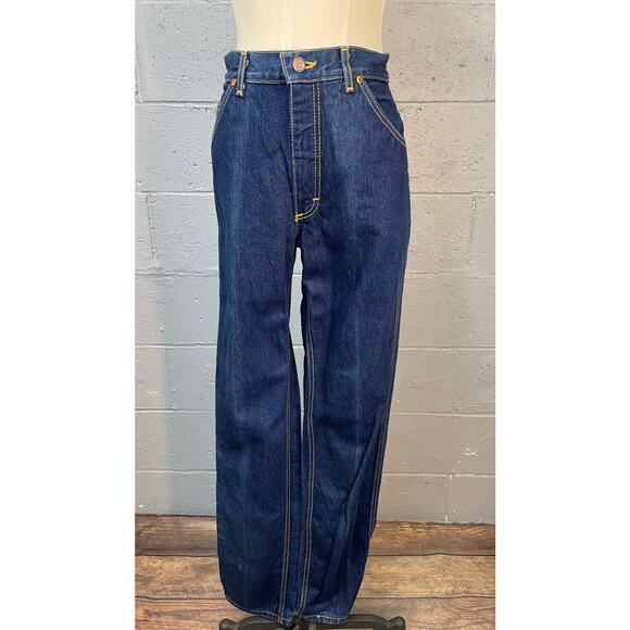 Vintage VF Dark Wash High Waist Straight Leg Jeans 30 x 34 - Picture 4 of 10